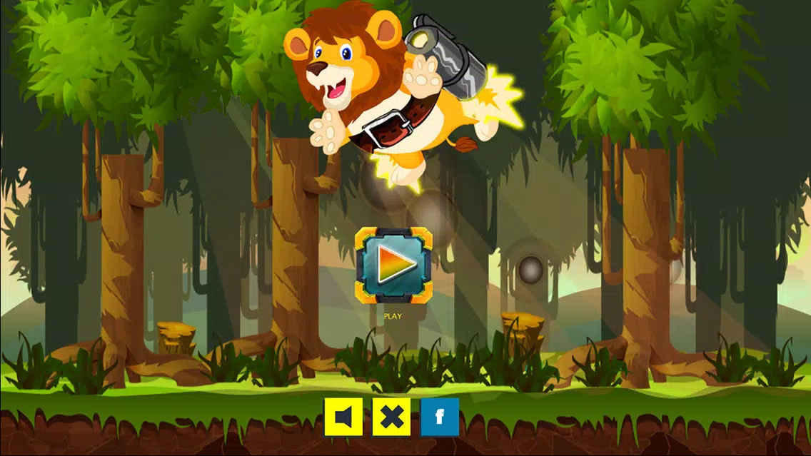 Capturas de tela do Cute Lion Adventure JetPack