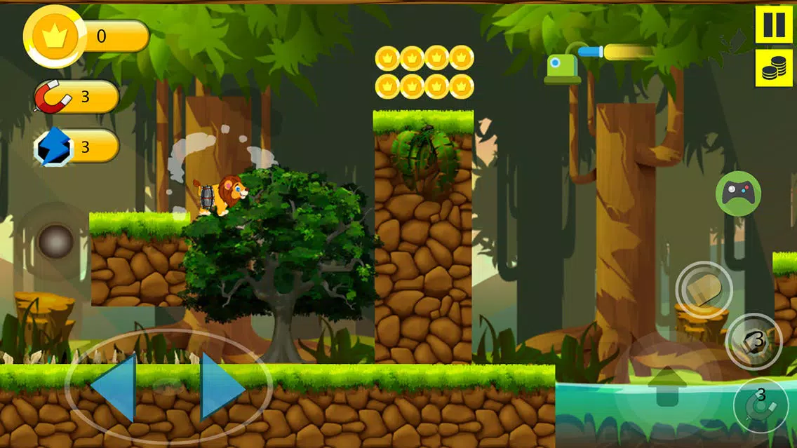 Capturas de tela do Cute Lion Adventure JetPack