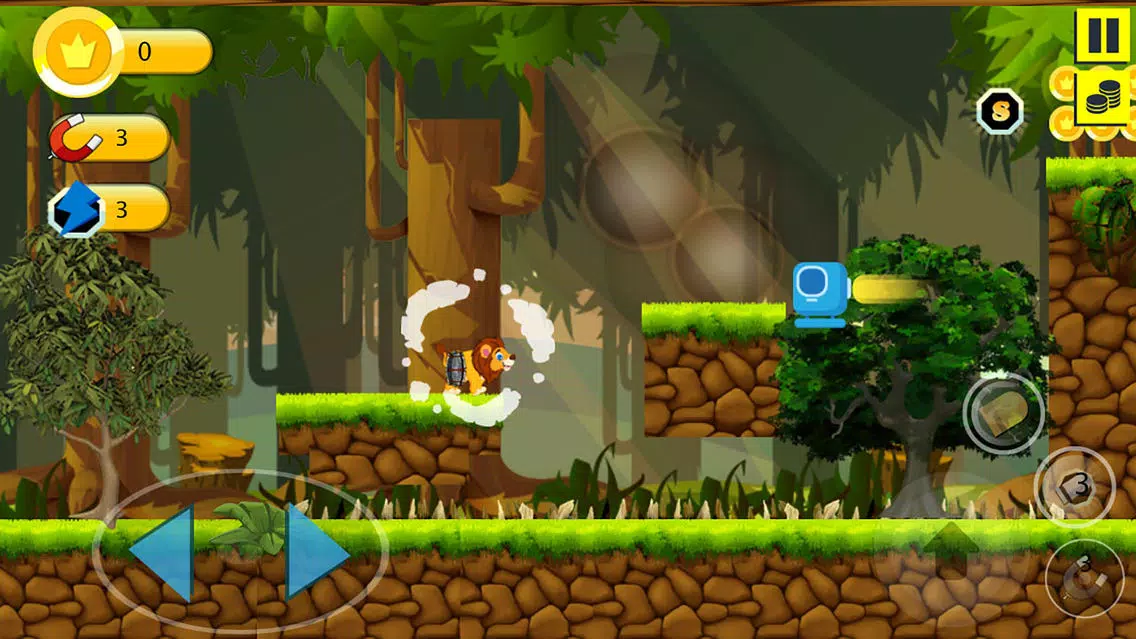 Capturas de tela do Cute Lion Adventure JetPack
