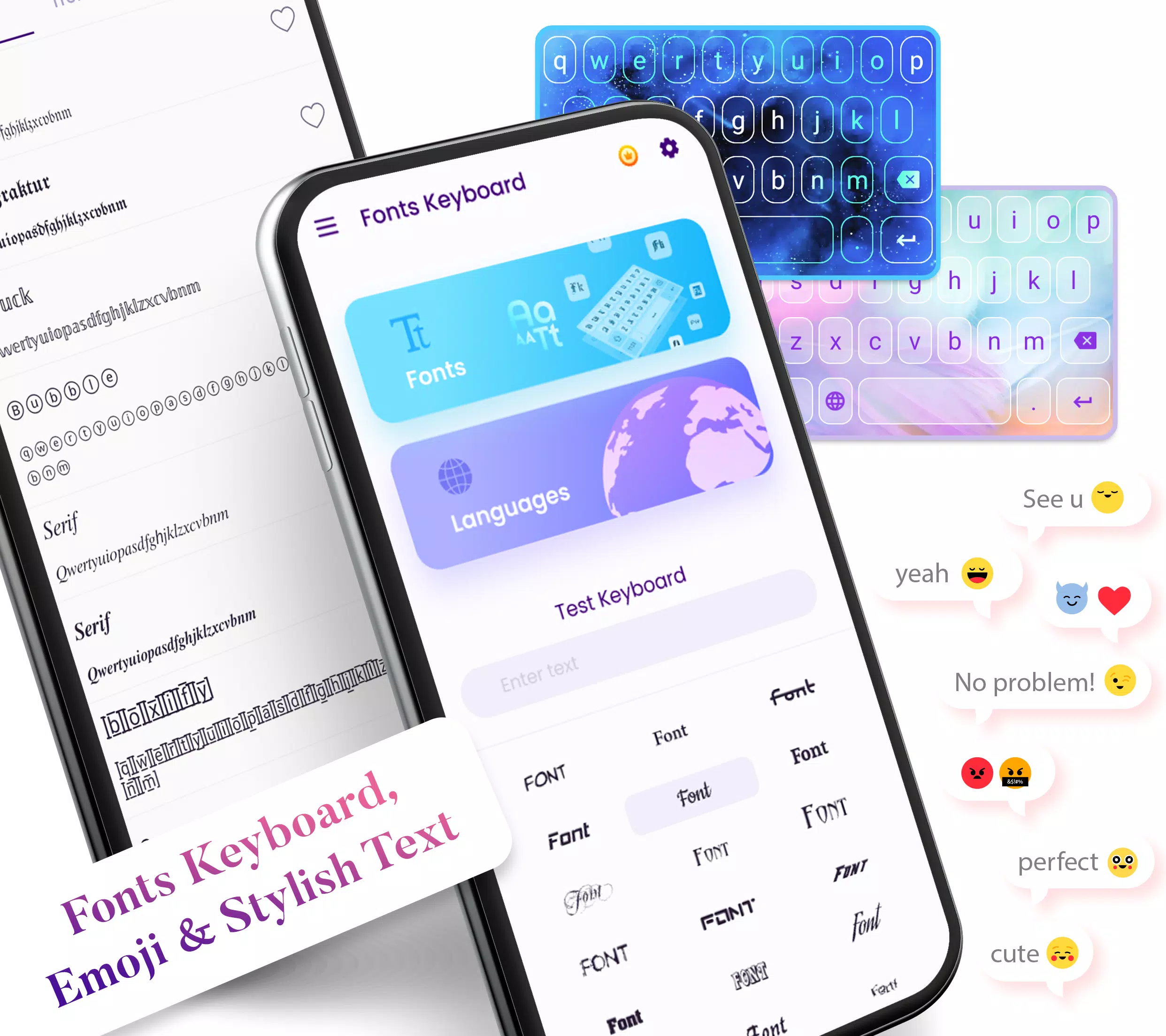 Fonts Keyboard Screenshots