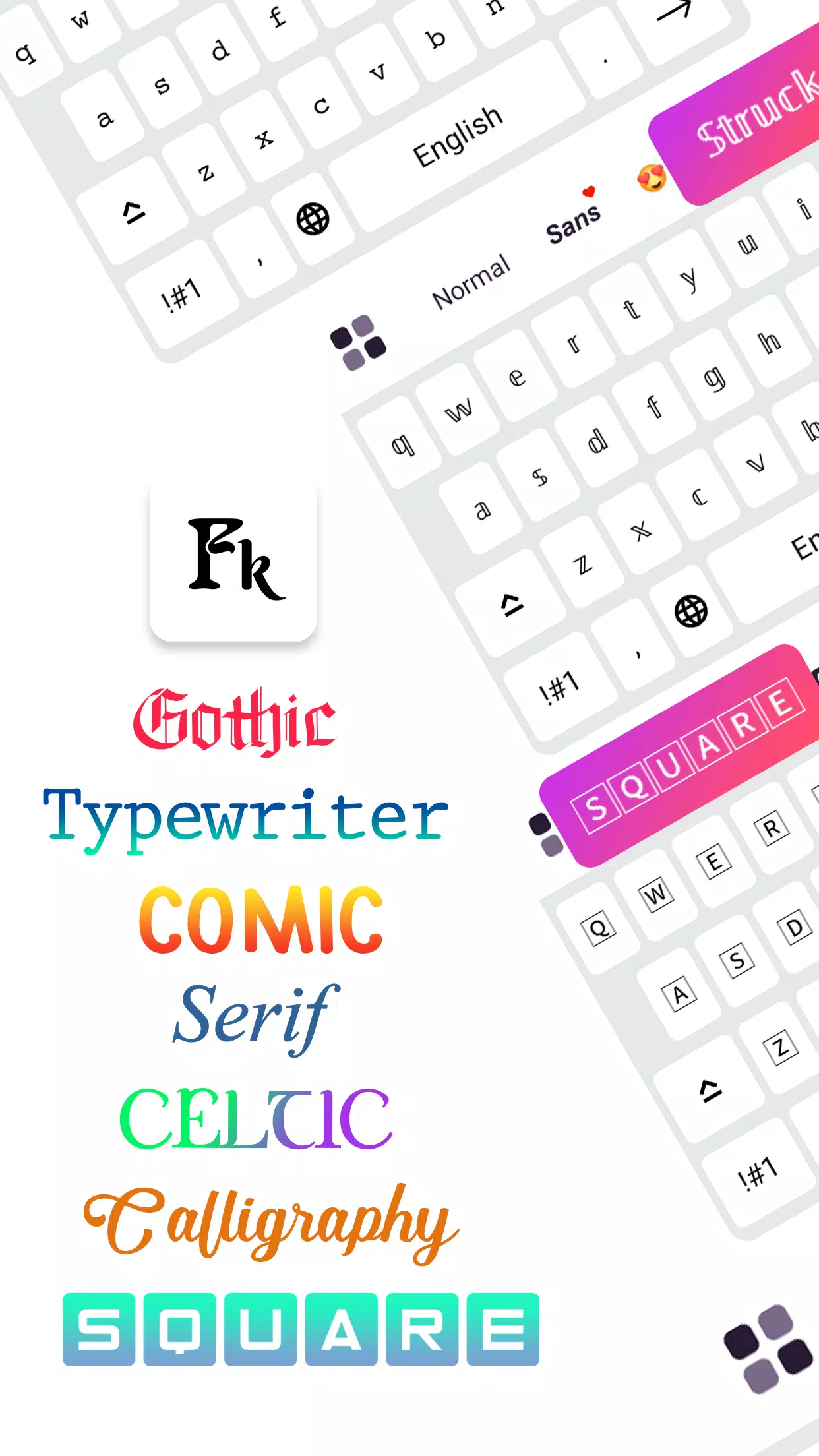 Fonts Keyboard Screenshots
