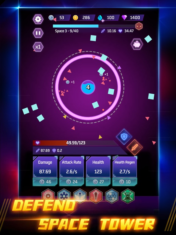 Space Tower - Galaxy Tower TD iPad Screenshots
