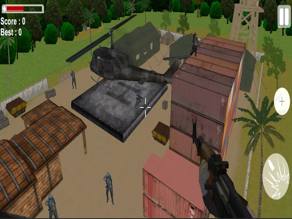 Tangkapan skrin Air Crazy Gunship Battle : Mission Stone iPad 