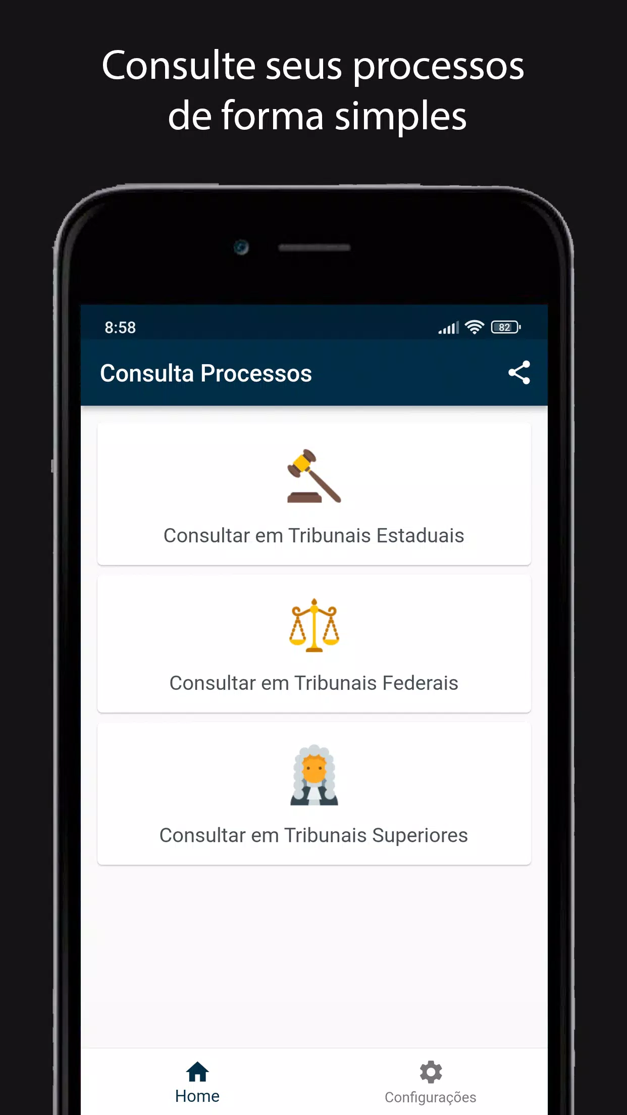 Consulta Processos + Screenshots