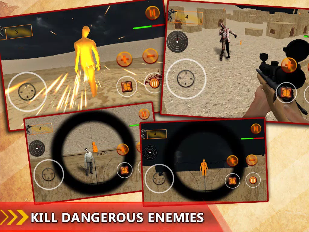 Zombies Hunter Sniper Counter Simulator 2016 iPad 应用截图