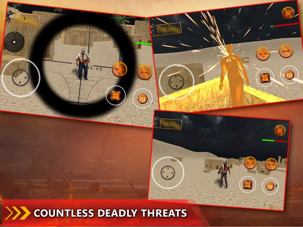 Zombies Hunter Sniper Counter Simulator 2016 iPad 应用截图