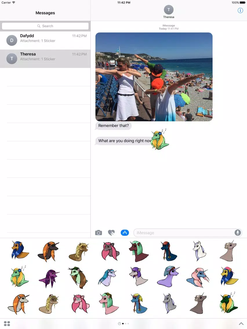 Unicorns Sticker Pack iPad Screenshots