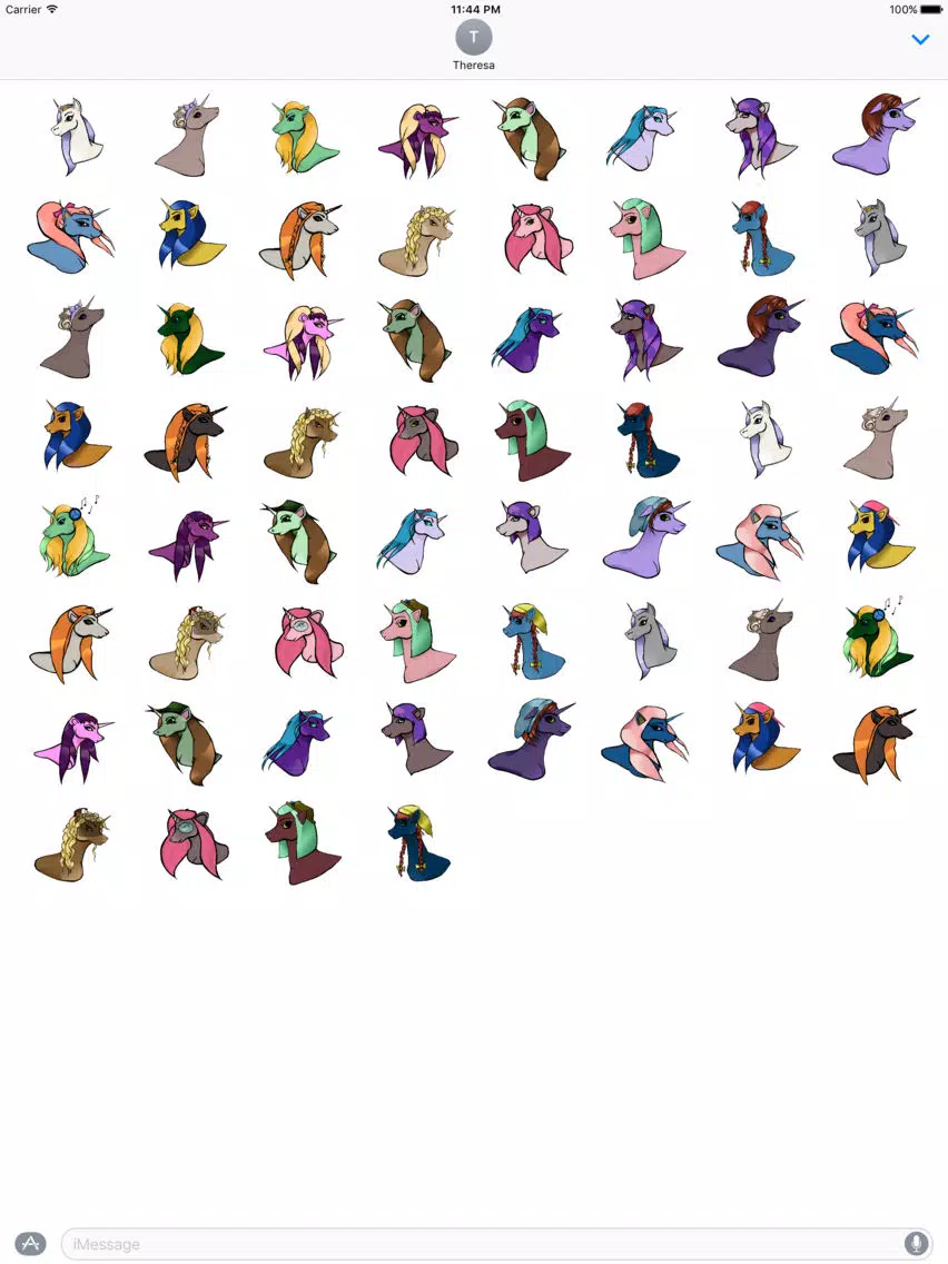 Unicorns Sticker Pack iPad Screenshots