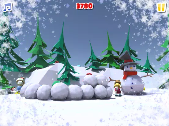 Tangkapan layar Snowball Fight: Winter Game iPad