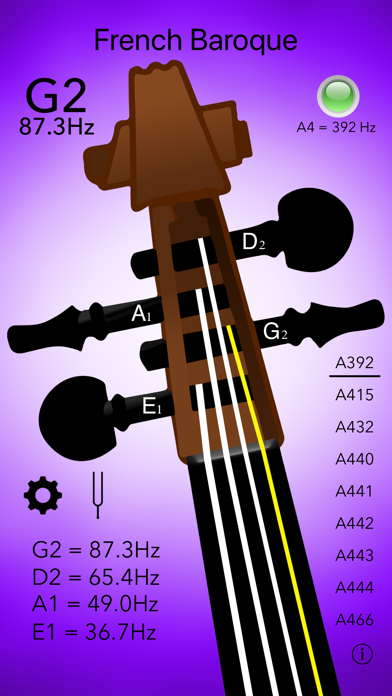 Double Bass Tuner Professional स्क्रीनशॉट