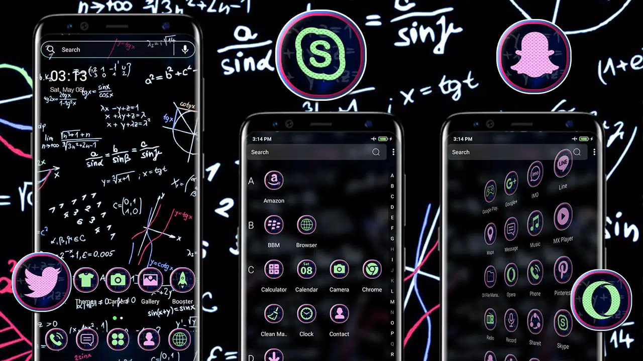Math Ideas Theme Screenshots