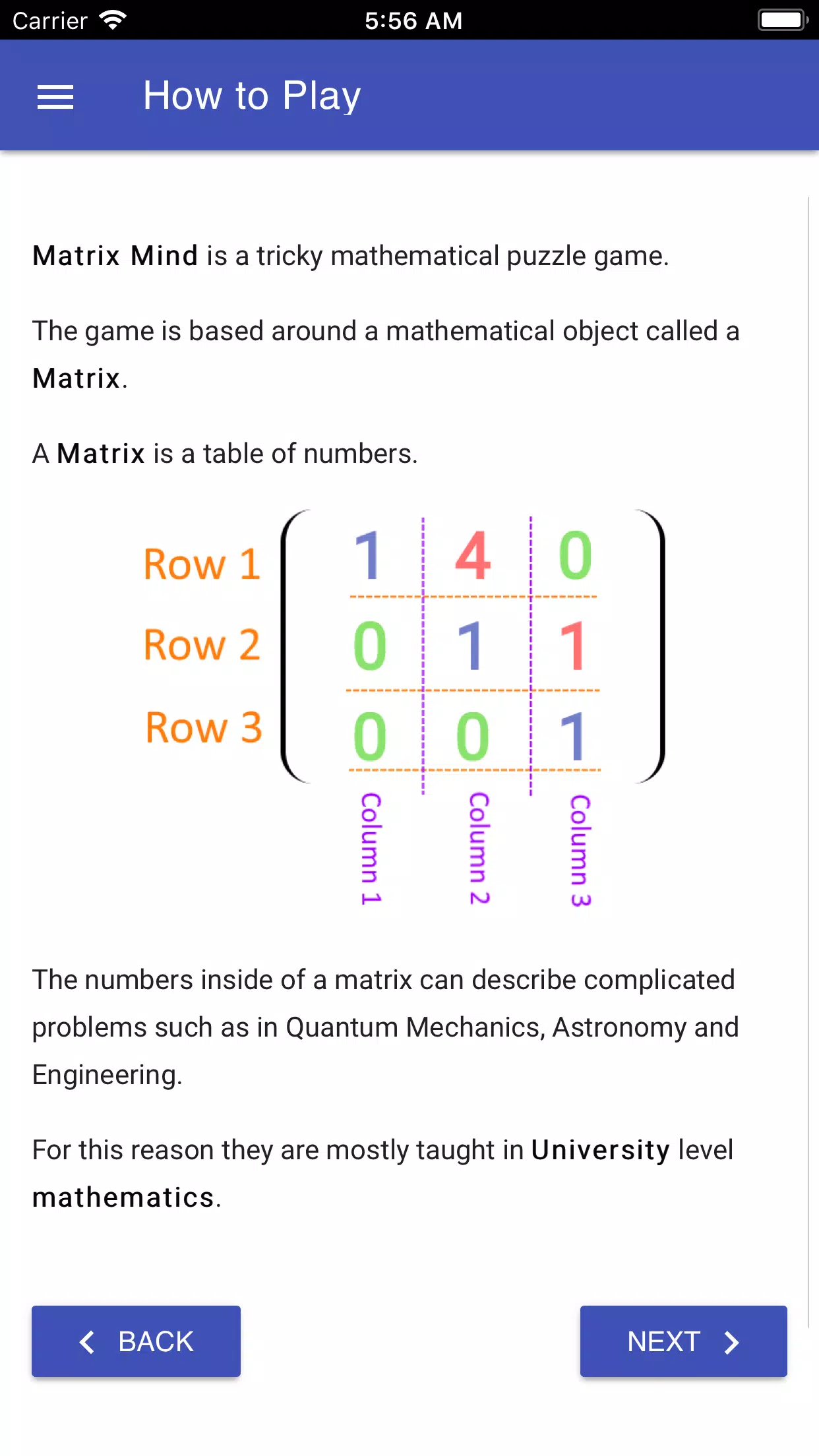 Matrix Mind Screenshots