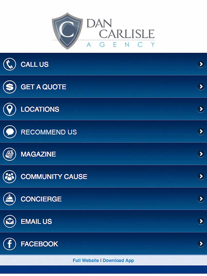 Dan Carlisle Agency iPad Screenshots