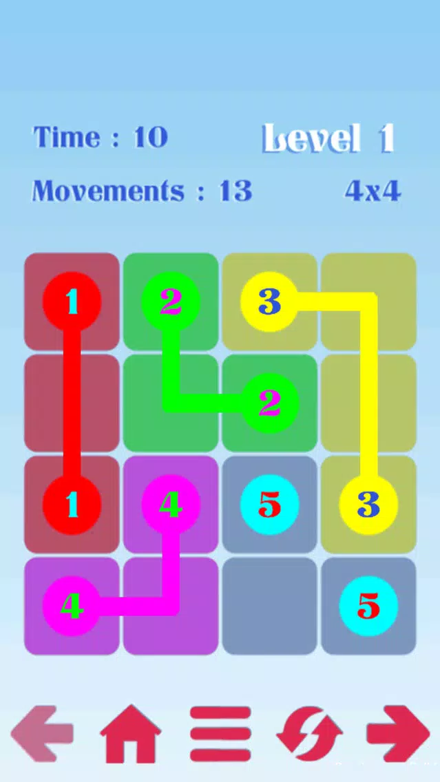 Ảnh chụp màn hình của Draw lines: Number puzzle