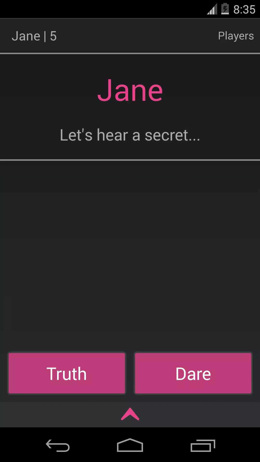 Truth or Dare Mobile Screenshots