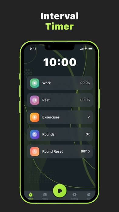 Tangkapan skrin Interval Timer • HIIT & Tabata
