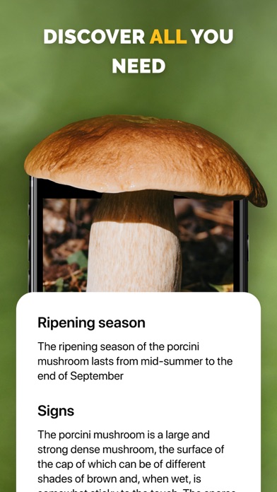 Mushroom identifier Picture ID Screenshots