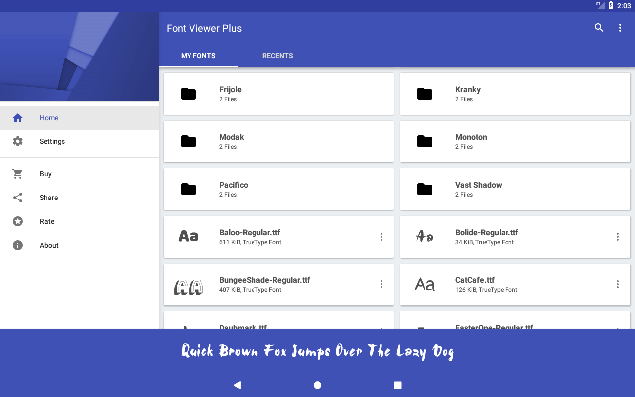 Font Viewer Plus Screenshots