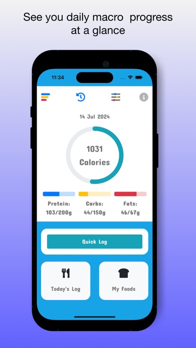 Express Daily Macro Tracker スクリーンショット