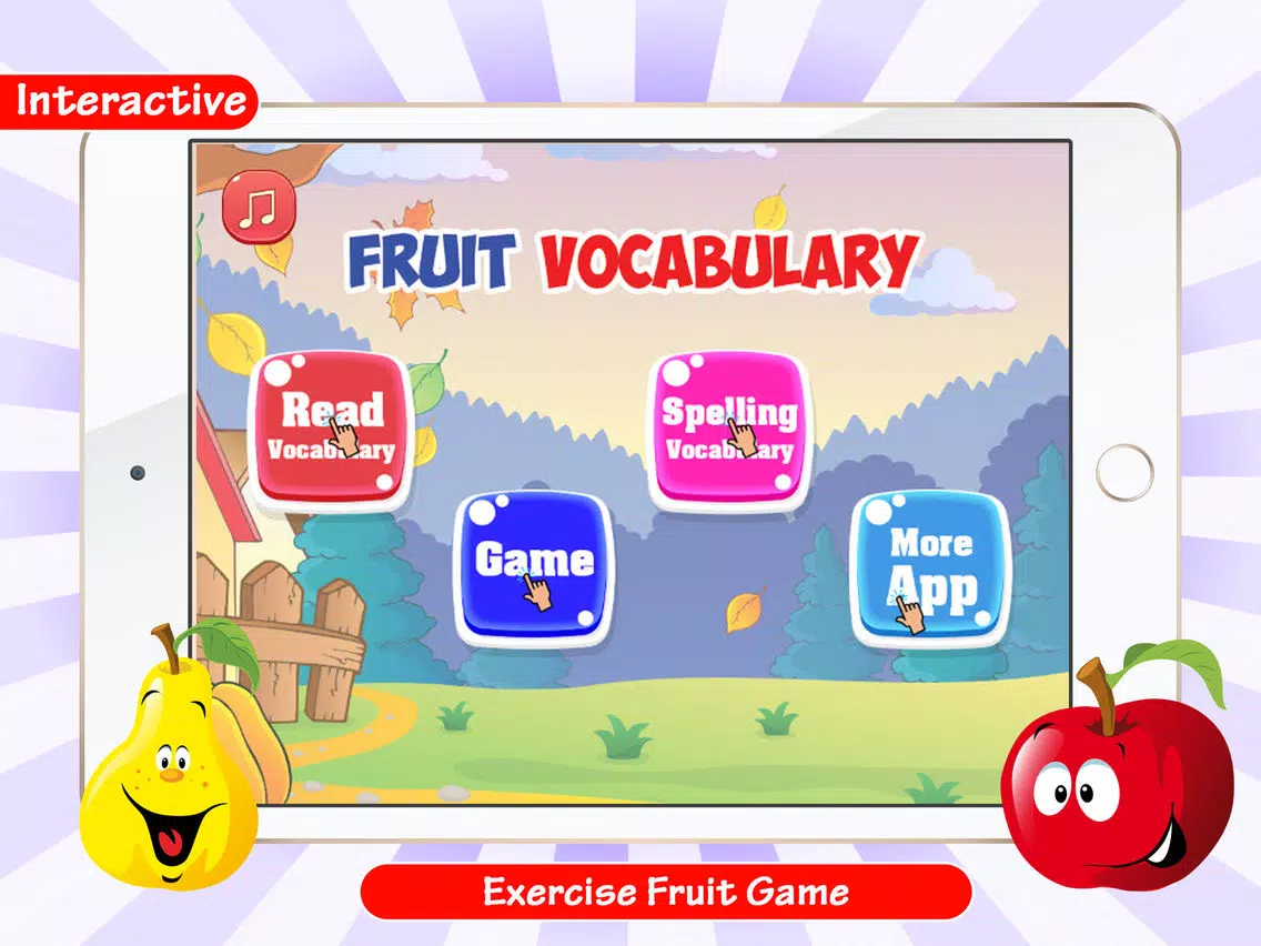 Fruit Spelling Words And Vocabulary For Kids iPad Screenshots