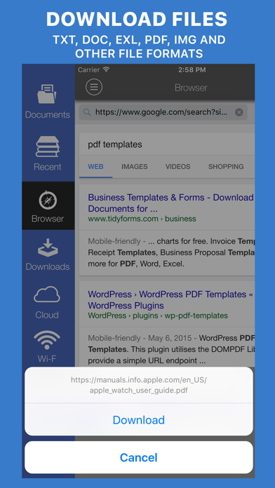 Documents Reader+files browser Screenshots