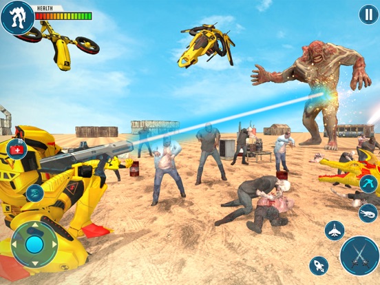 Crocodile Robot War Fighter iPad 应用截图