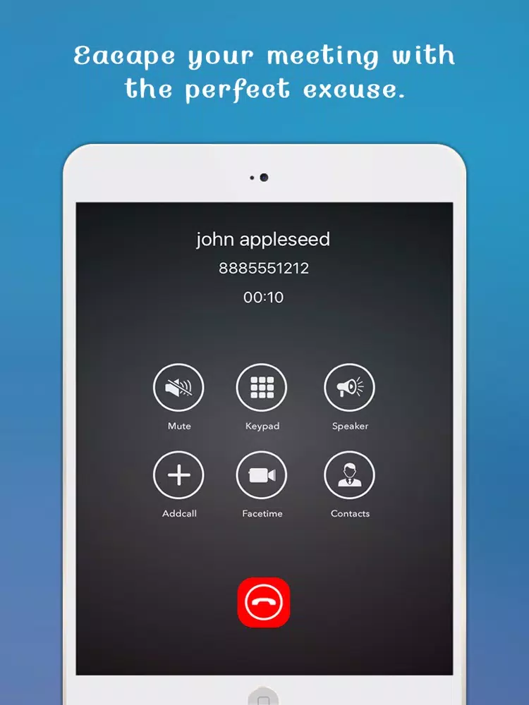 Smart Fake Call Pro : Celebrity call on demand iPad Screenshots
