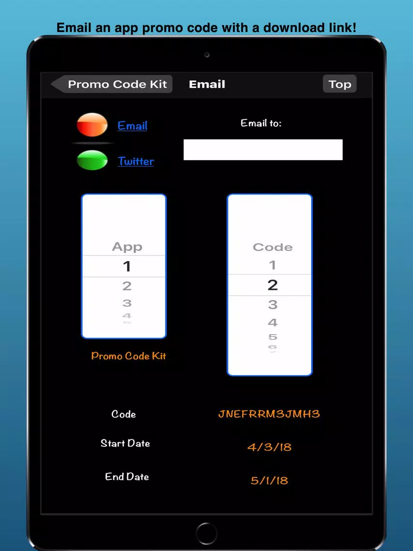 Promo Code Kit iPad Screenshots