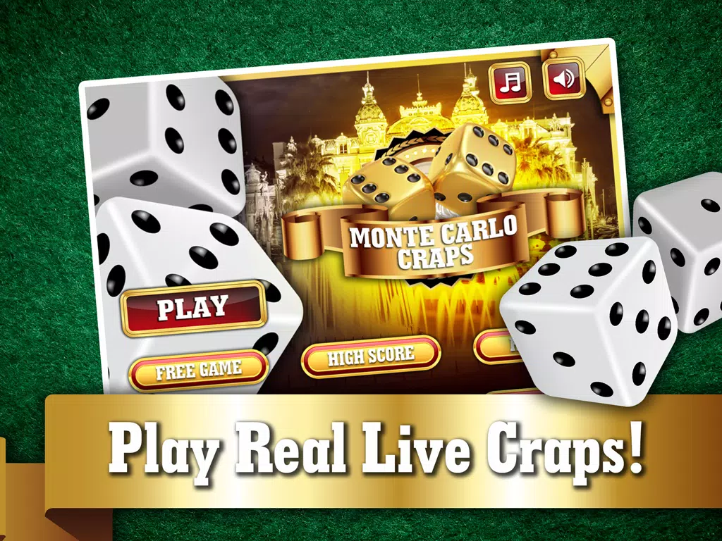 Monte Carlo Craps FREE - Addicting Gambler's Casino Table Dice Game iPad Screenshots