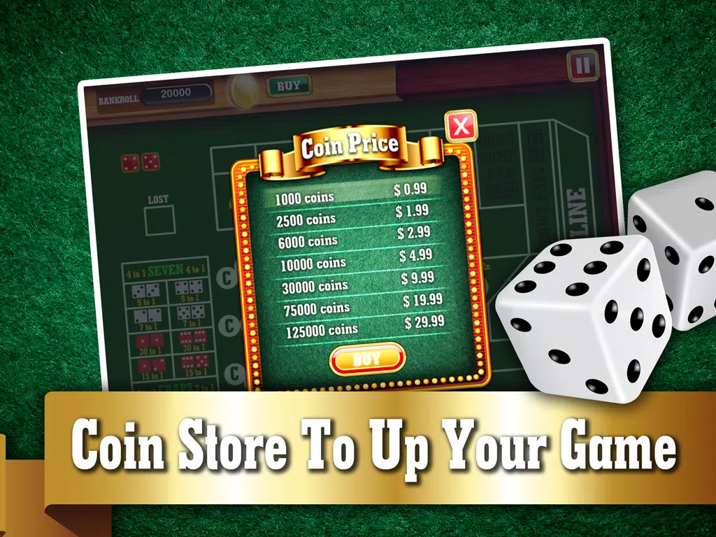 Monte Carlo Craps FREE - Addicting Gambler's Casino Table Dice Game iPad Screenshots