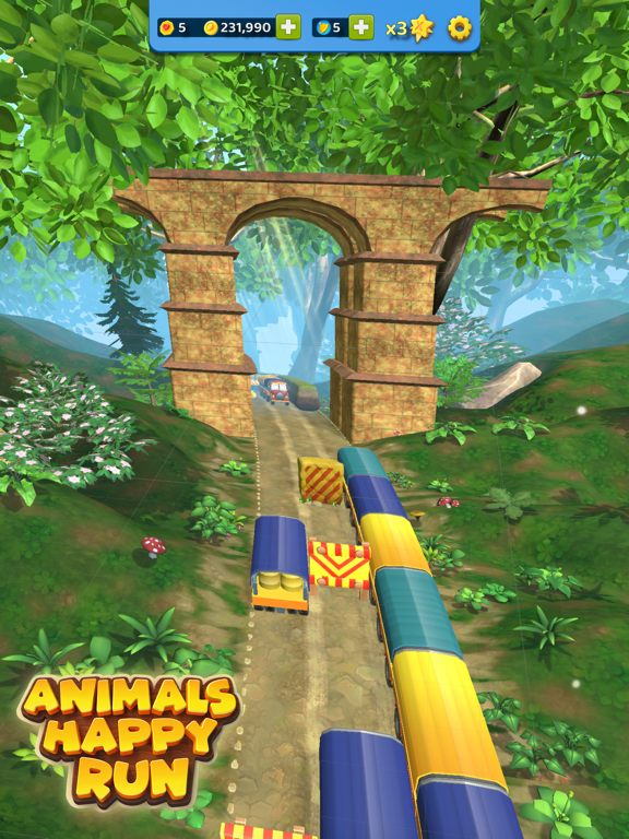 Скриншоты Animals Happy Run 3D Kids Game iPad 