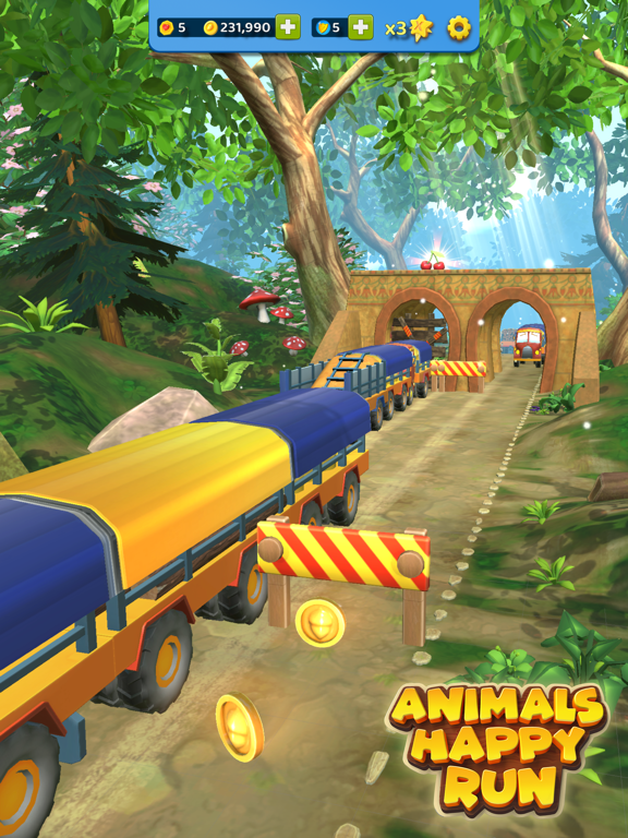 Скриншоты Animals Happy Run 3D Kids Game iPad 