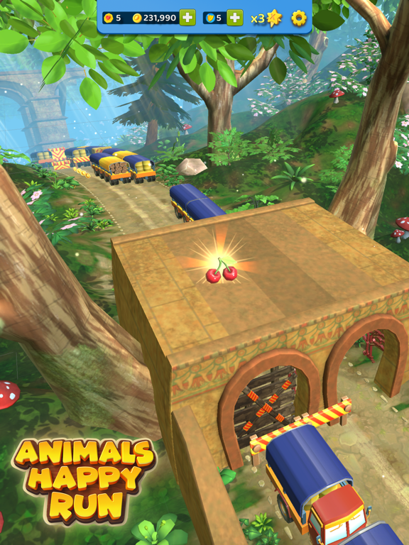 Скриншоты Animals Happy Run 3D Kids Game iPad 