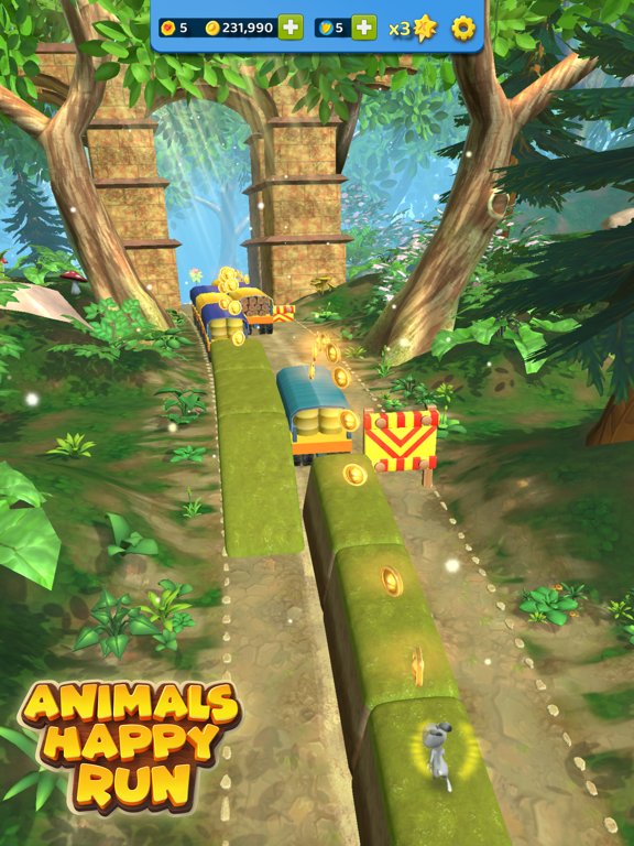 Скриншоты Animals Happy Run 3D Kids Game iPad 