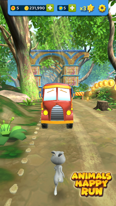 Скриншоты Animals Happy Run 3D Kids Game