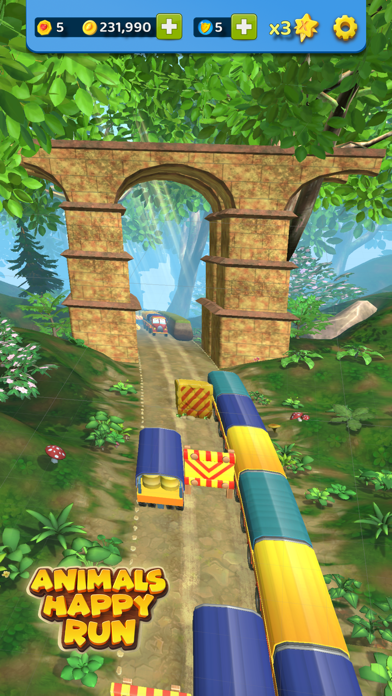 Скриншоты Animals Happy Run 3D Kids Game