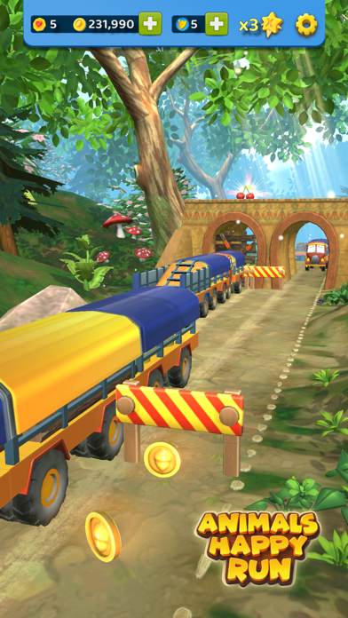 Скриншоты Animals Happy Run 3D Kids Game