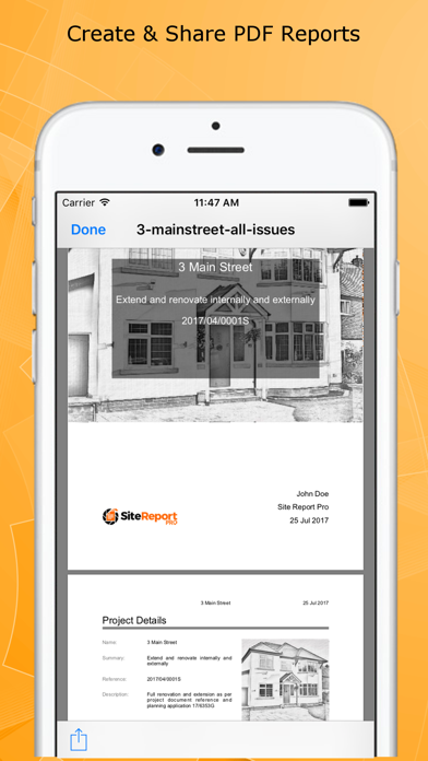 Site Report Pro- Punchlist App Screenshots