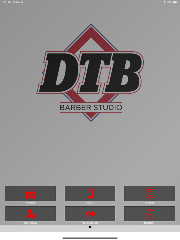 DTB Barber Studio iPad Screenshots