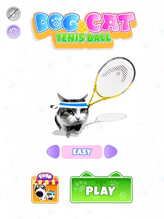 Tangkapan skrin Dog & Cat Tennis iPad 