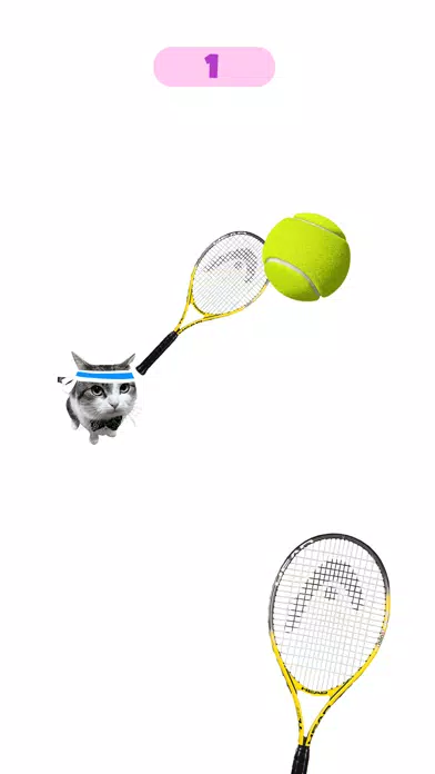 Tangkapan skrin Dog & Cat Tennis