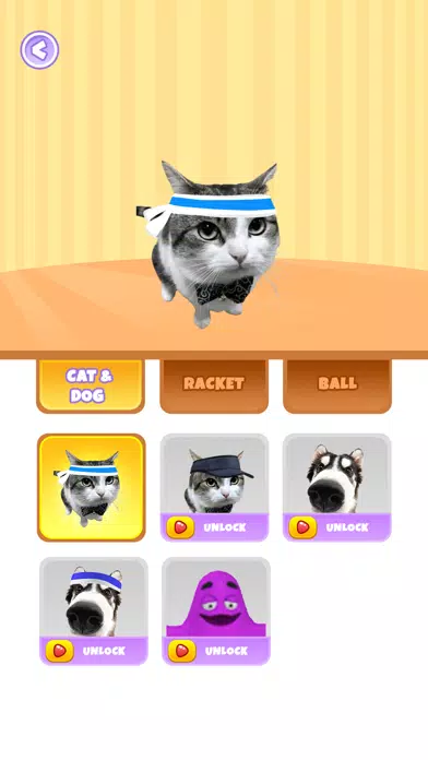 Tangkapan skrin Dog & Cat Tennis
