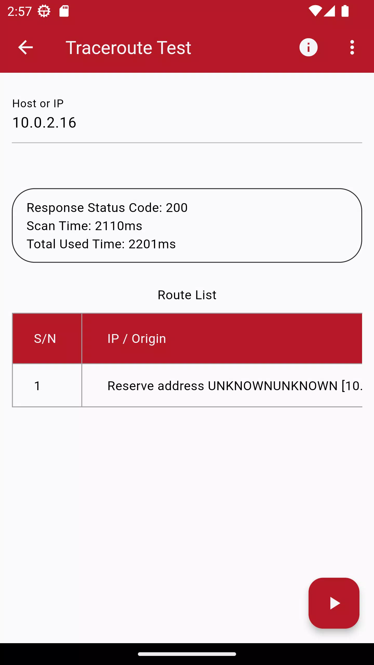 Screenshot di Network Tools