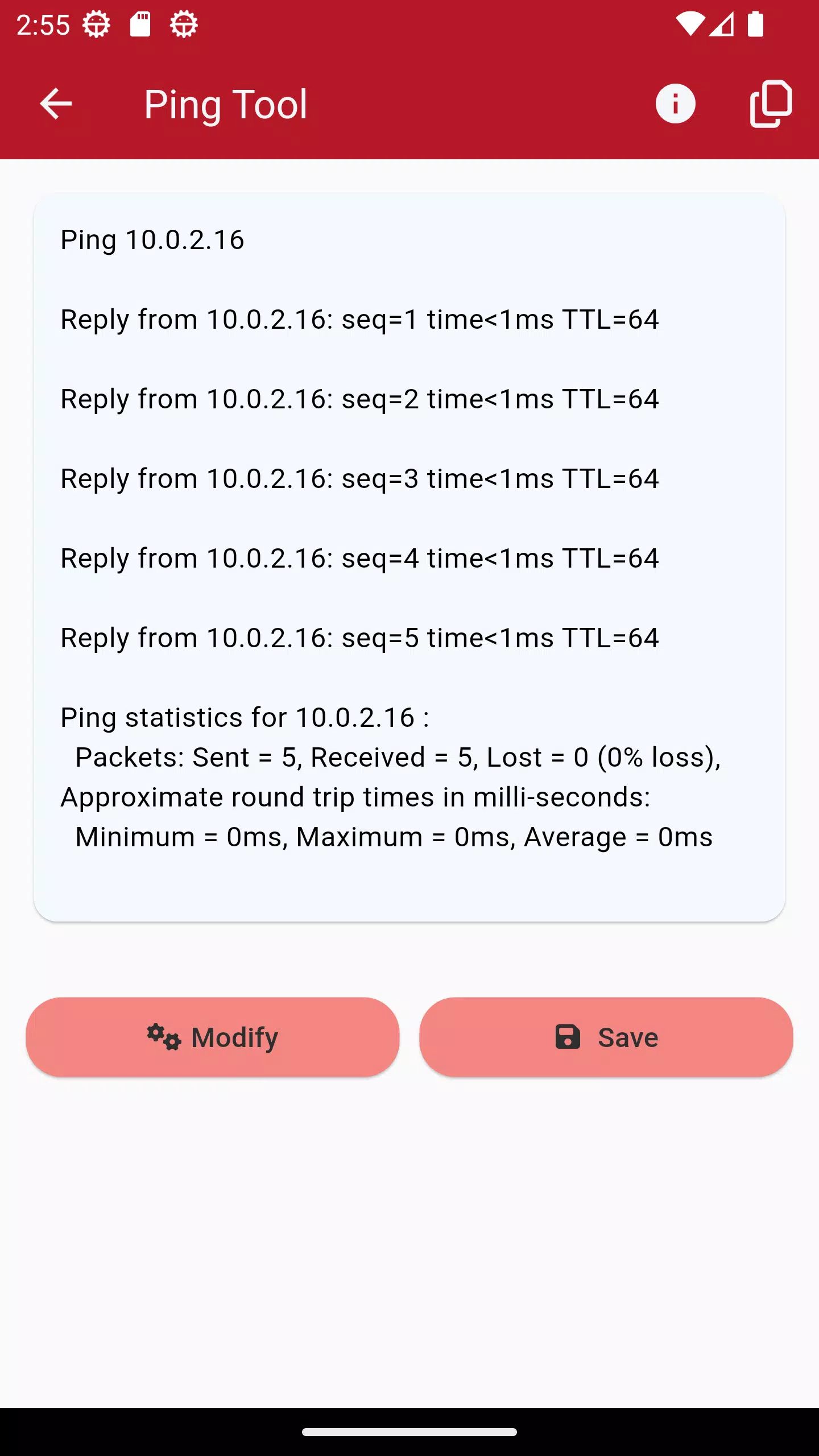 Screenshot di Network Tools