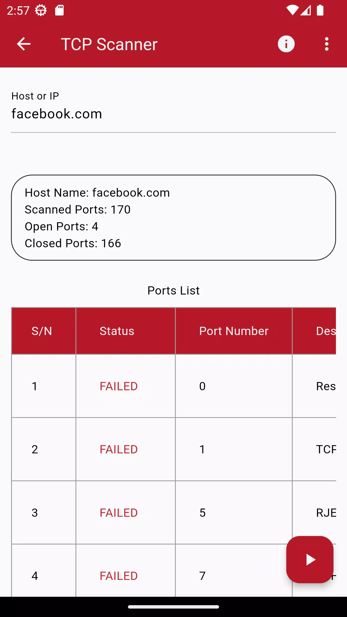 Screenshot di Network Tools