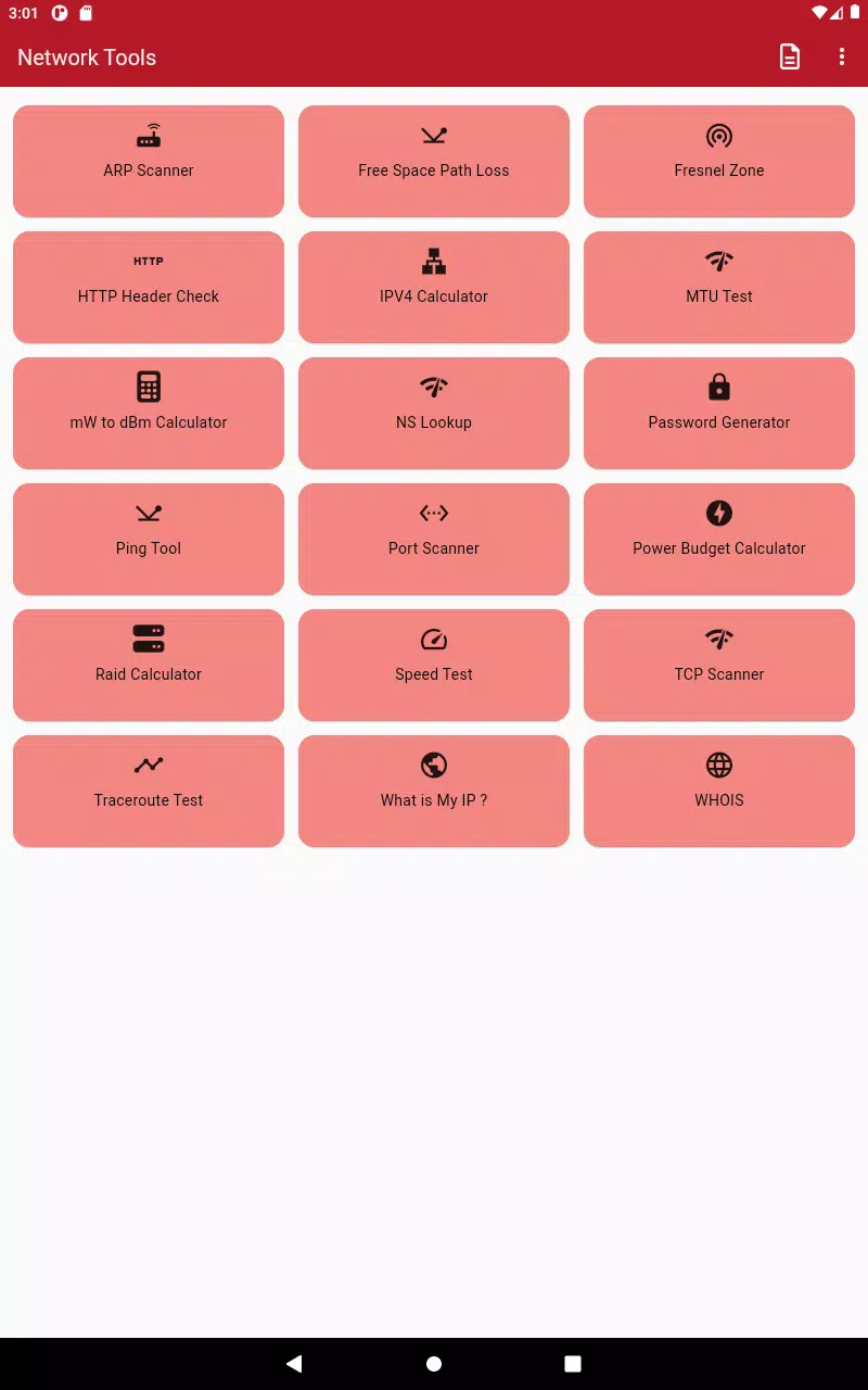 Screenshot di Network Tools