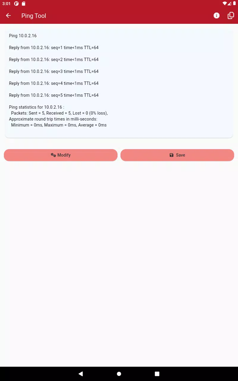 Screenshot di Network Tools