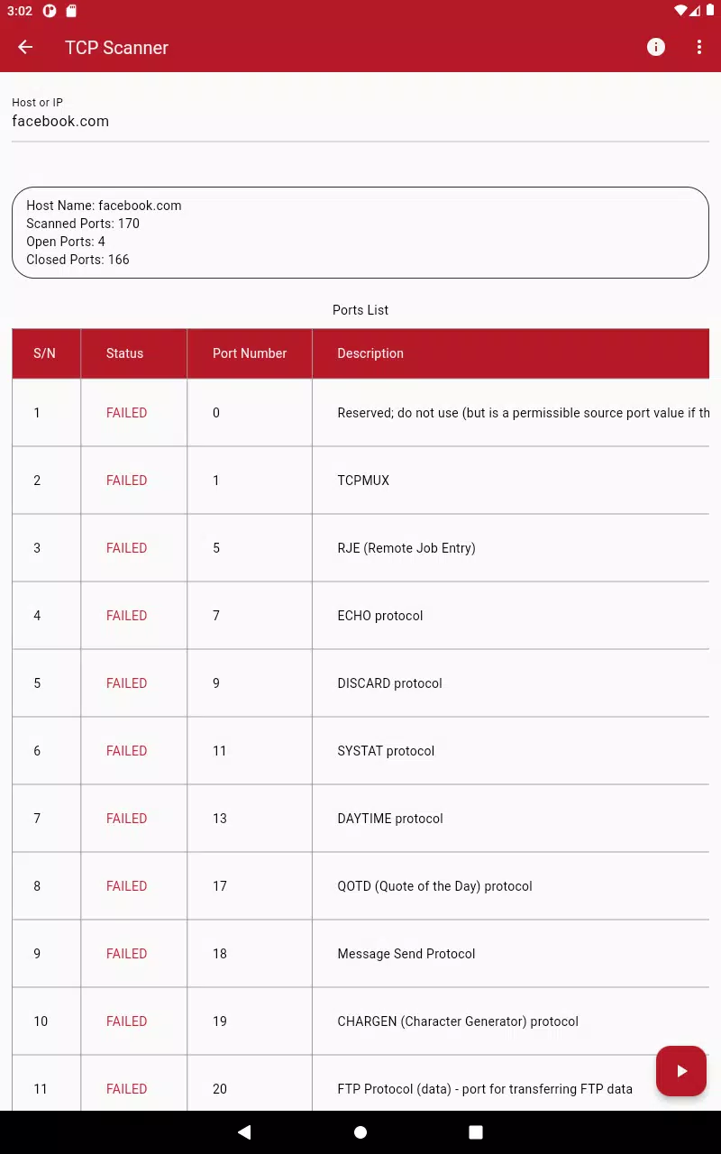 Screenshot di Network Tools