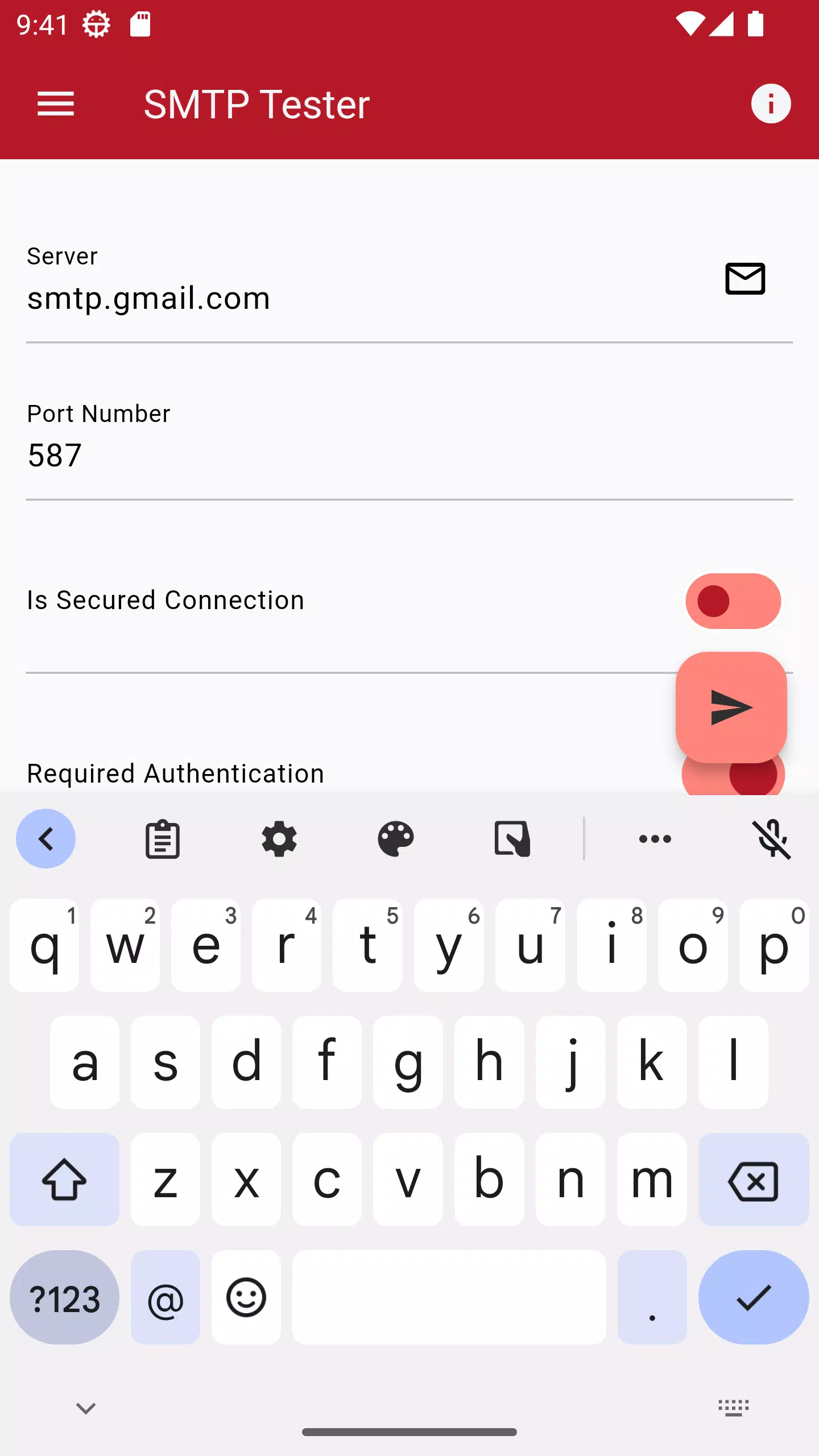 SMTP Tester Screenshots