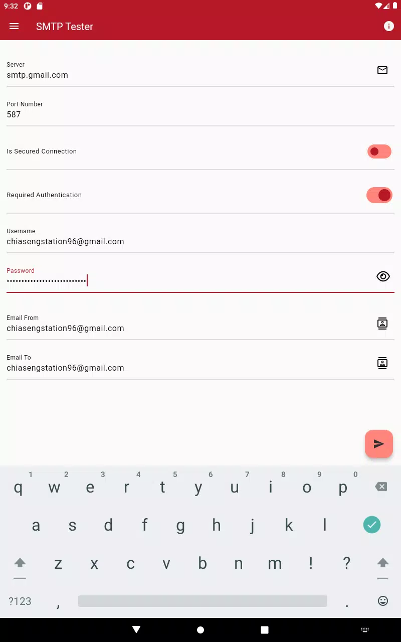 SMTP Tester Screenshots